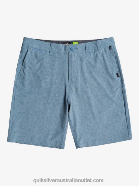 Quiksilver Men Union Heather Amphibian 20 Hybrid Shorts H2N4B1586 captains blue