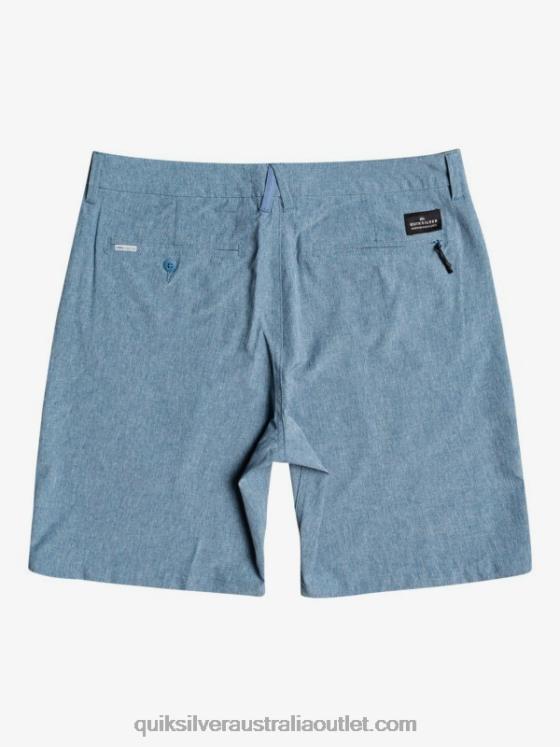 Quiksilver Men Union Heather Amphibian 20 Hybrid Shorts H2N4B1586 captains blue