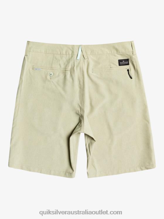 Quiksilver Men Union Heather Amphibian 20 Hybrid Shorts H2N4B1587 desert sage