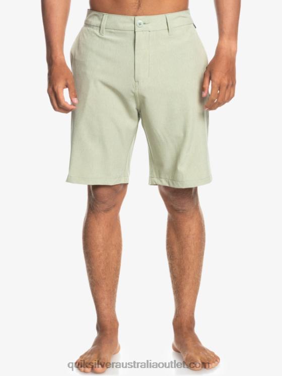 Quiksilver Men Union Heather Amphibian 20 Hybrid Shorts H2N4B1587 desert sage