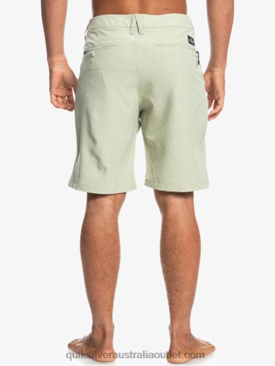 Quiksilver Men Union Heather Amphibian 20 Hybrid Shorts H2N4B1587 desert sage