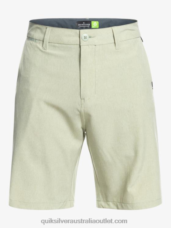 Quiksilver Men Union Heather Amphibian 20 Hybrid Shorts H2N4B1587 desert sage