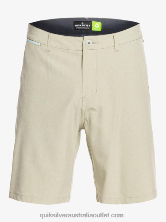 Quiksilver Men Union Heather Amphibian 20 Hybrid Shorts H2N4B1587 desert sage