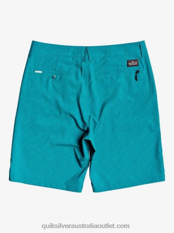 Quiksilver Men Union Heather Amphibian 20 Hybrid Shorts H2N4B1588 blue coral