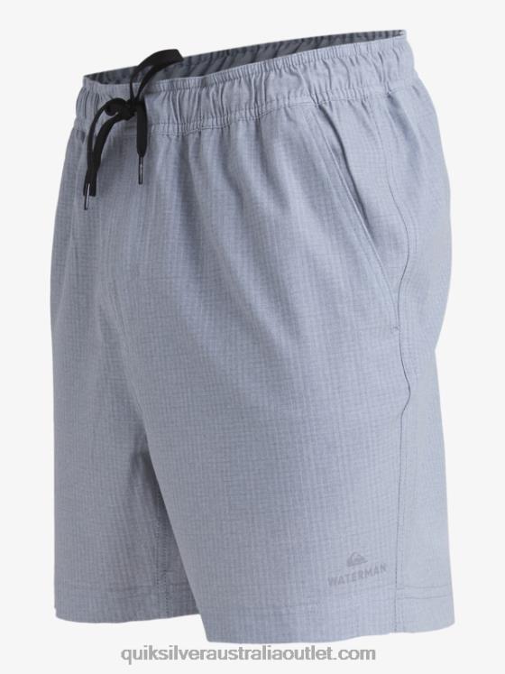 Quiksilver Men Waterman After Surf Stretch 20 Amphibian Boardshorts H2N4B955 light grey heather