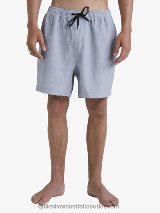 Quiksilver Men Waterman After Surf Stretch 20 Amphibian Boardshorts H2N4B955 light grey heather