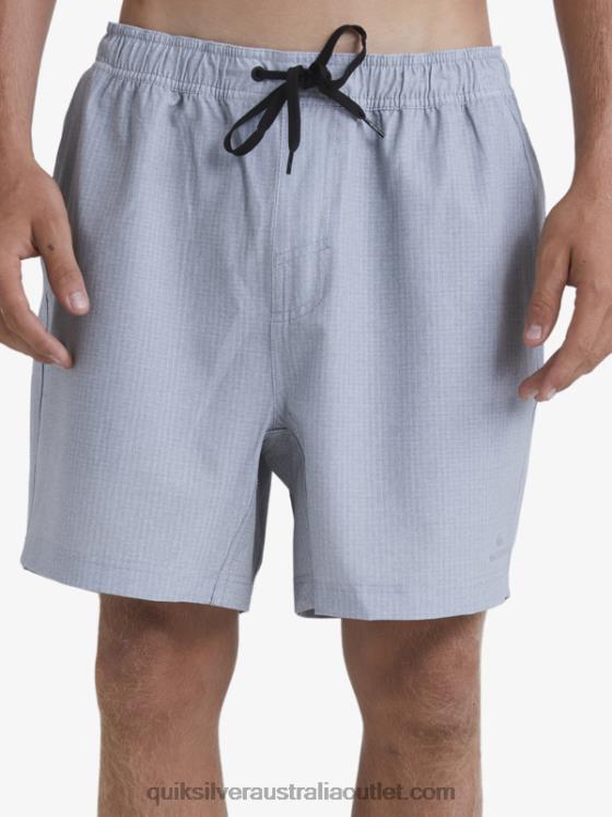 Quiksilver Men Waterman After Surf Stretch 20 Amphibian Boardshorts H2N4B955 light grey heather