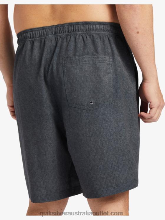 Quiksilver Men Waterman After Surf Stretch 20 Amphibian Boardshorts H2N4B956 black heather