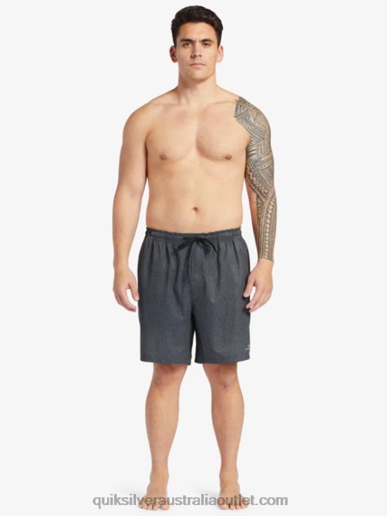 Quiksilver Men Waterman After Surf Stretch 20 Amphibian Boardshorts H2N4B956 black heather
