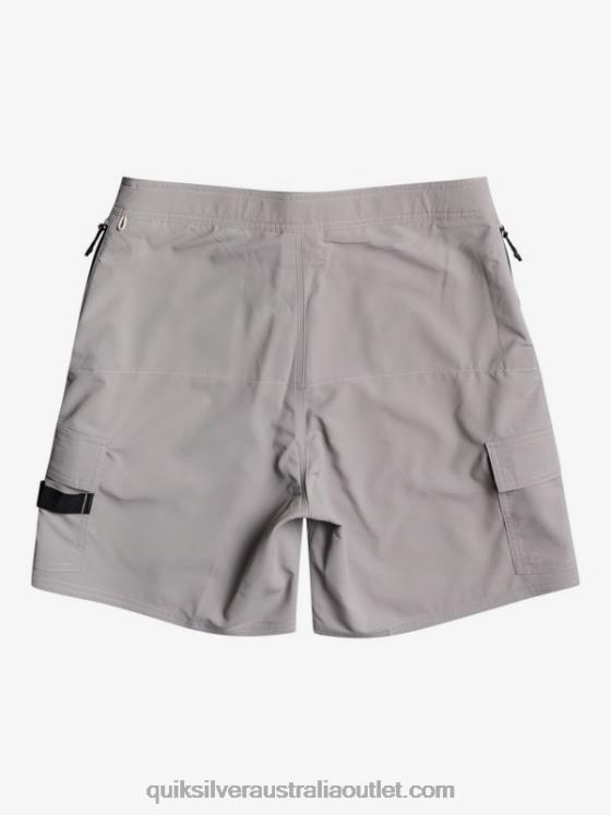 Quiksilver Men Waterman Azimuth Amphibian 18 Shorts H2N4B789 steeple grey