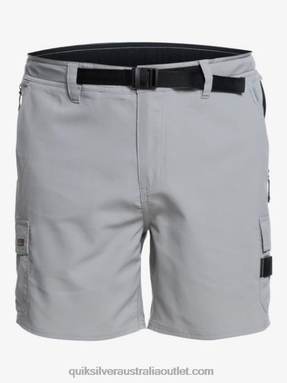 Quiksilver Men Waterman Azimuth Amphibian 18 Shorts H2N4B789 steeple grey