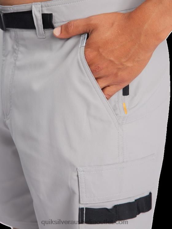 Quiksilver Men Waterman Azimuth Amphibian 18 Shorts H2N4B789 steeple grey