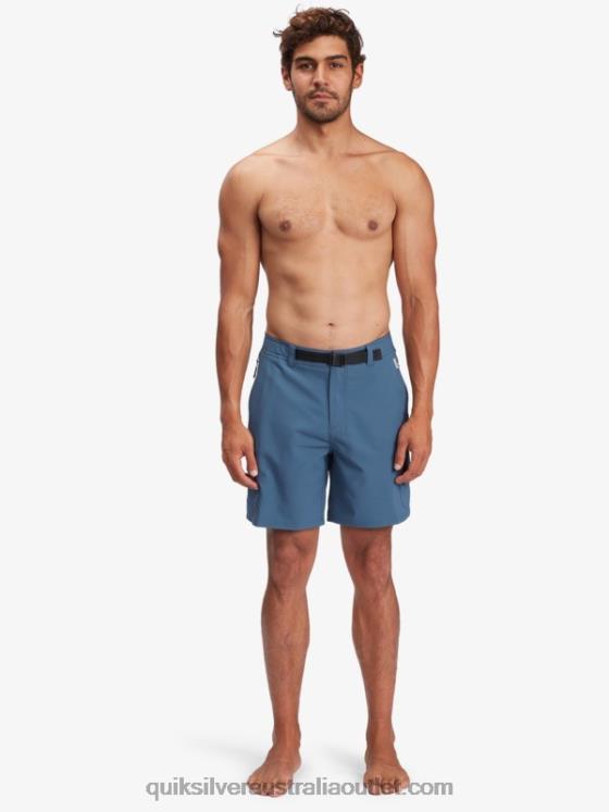 Quiksilver Men Waterman Azimuth Amphibian 18 Shorts H2N4B790 midnight navy