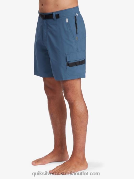 Quiksilver Men Waterman Azimuth Amphibian 18 Shorts H2N4B790 midnight navy