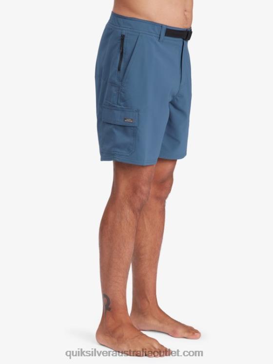 Quiksilver Men Waterman Azimuth Amphibian 18 Shorts H2N4B790 midnight navy