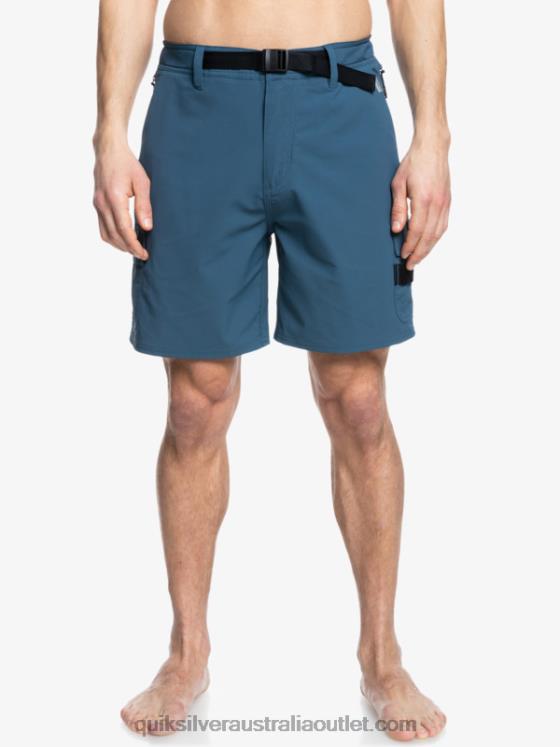 Quiksilver Men Waterman Azimuth Amphibian 18 Shorts H2N4B790 midnight navy