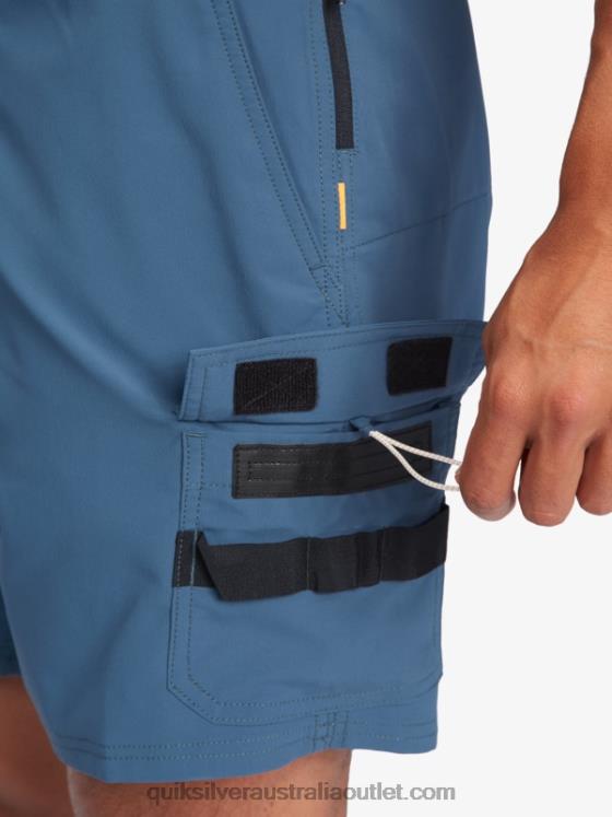 Quiksilver Men Waterman Azimuth Amphibian 18 Shorts H2N4B790 midnight navy