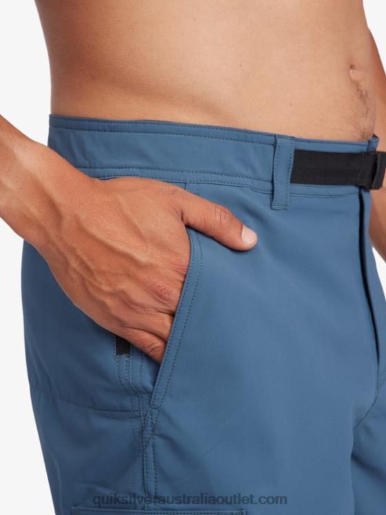 Quiksilver Men Waterman Azimuth Amphibian 18 Shorts H2N4B790 midnight navy