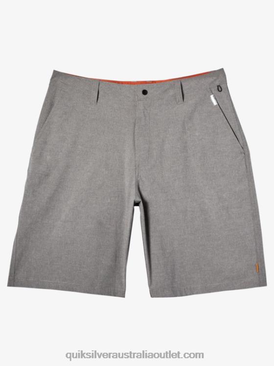 Quiksilver Men Waterman Backwater 20 Amphibian Boardshorts H2N4B776 sharkskin