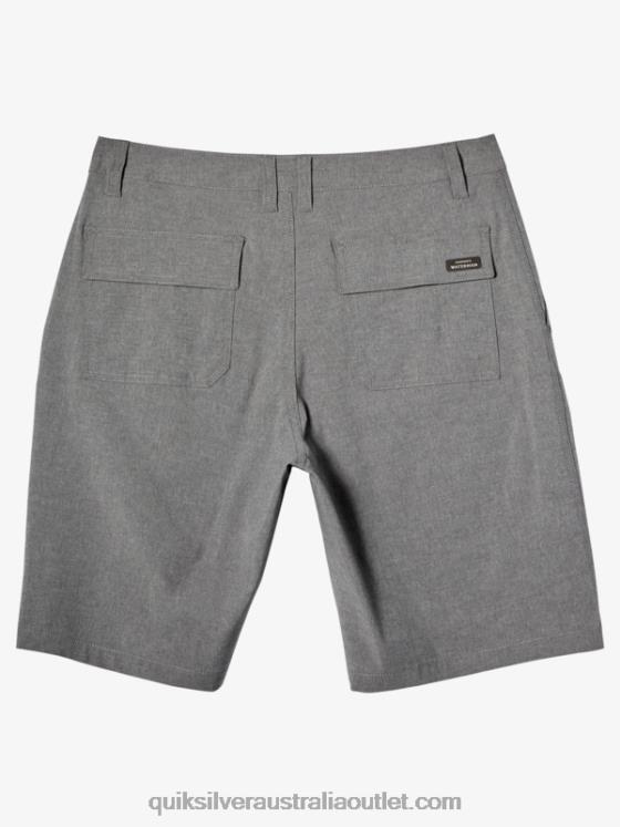Quiksilver Men Waterman Backwater 20 Amphibian Boardshorts H2N4B776 sharkskin