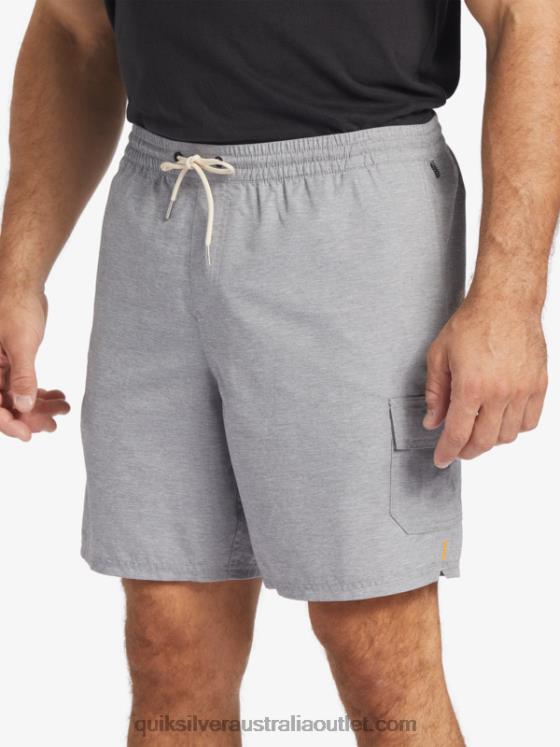 Quiksilver Men Waterman Balance 18 Volleys H2N4B909 heather grey