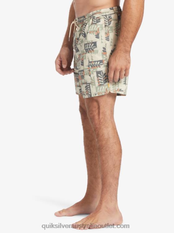 Quiksilver Men Waterman Canoes Reef 17 Volleys H2N4B546 brown rice canoe