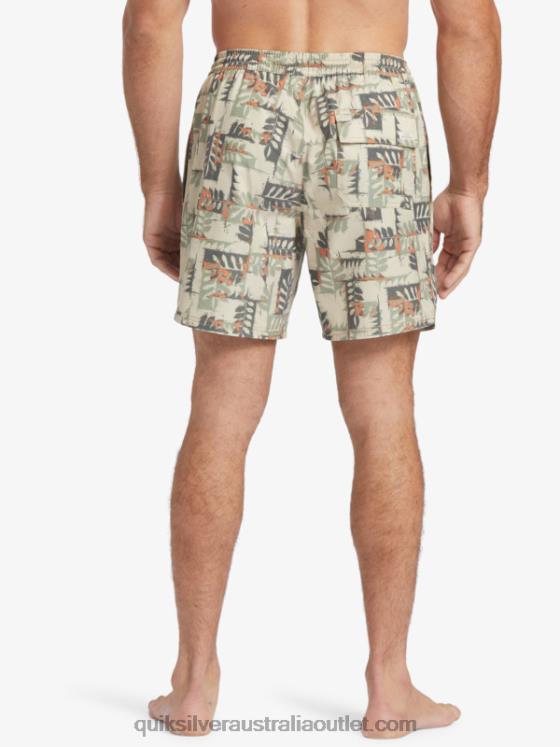 Quiksilver Men Waterman Canoes Reef 17 Volleys H2N4B546 brown rice canoe