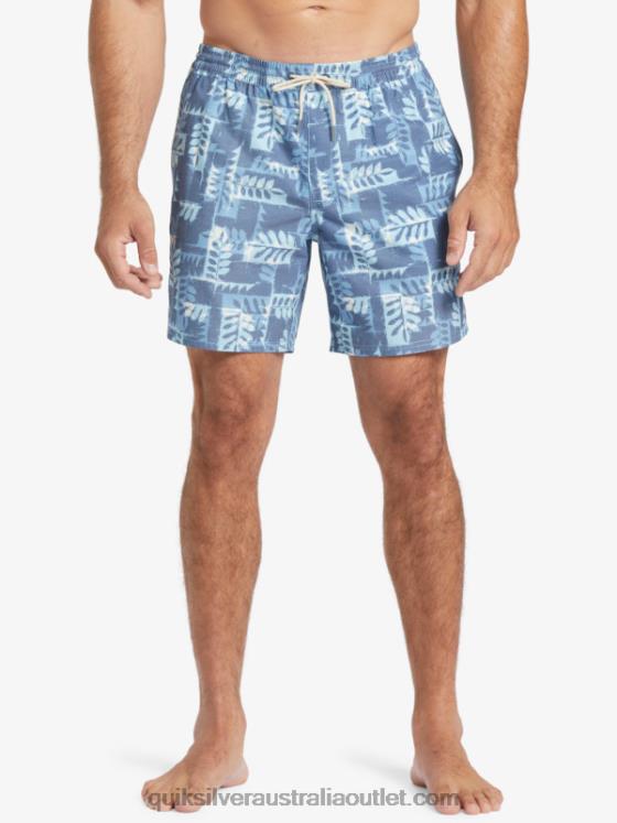 Quiksilver Men Waterman Canoes Reef 17 Volleys H2N4B547 ensign blue canoe