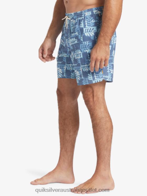 Quiksilver Men Waterman Canoes Reef 17 Volleys H2N4B547 ensign blue canoe