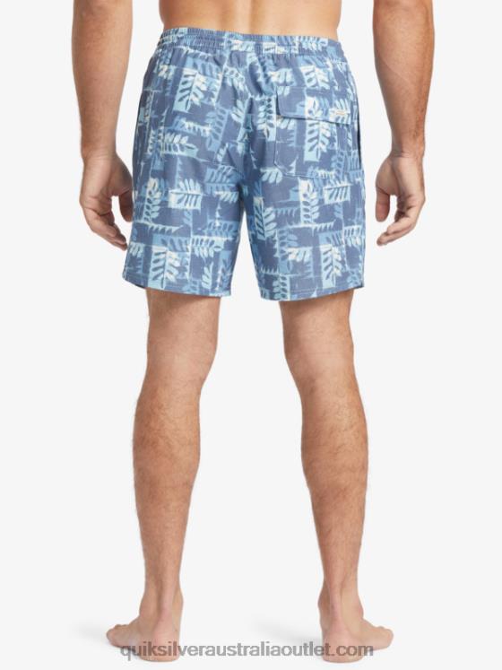 Quiksilver Men Waterman Canoes Reef 17 Volleys H2N4B547 ensign blue canoe