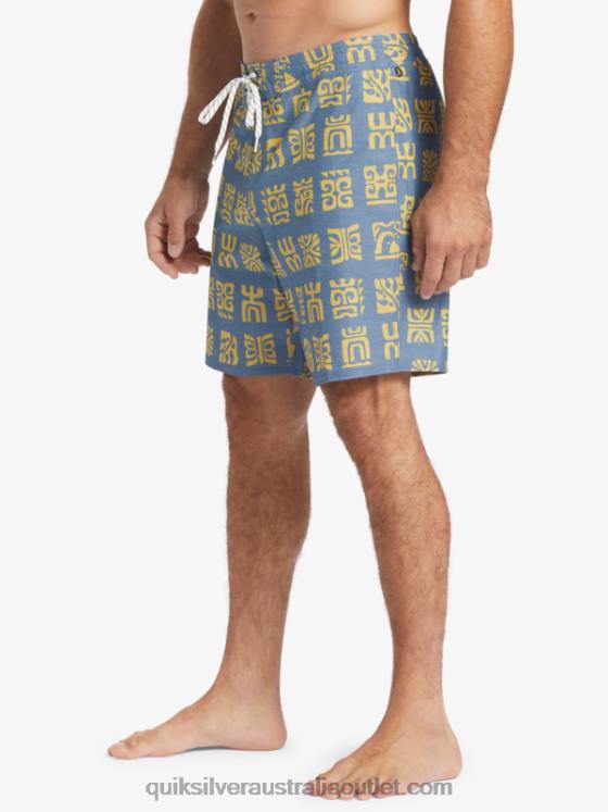 Quiksilver Men Waterman Channel Paddle 20 Boardshorts H2N4B639 ensign blue channel paddle bs