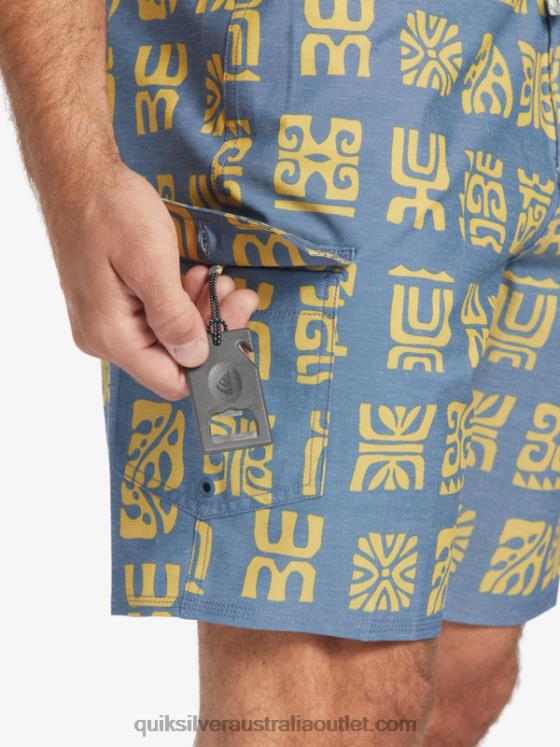 Quiksilver Men Waterman Channel Paddle 20 Boardshorts H2N4B639 ensign blue channel paddle bs