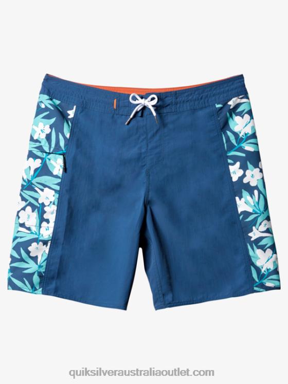 Quiksilver Men Waterman Cliffside Solid 19 Boardshorts H2N4B416 ensign blue