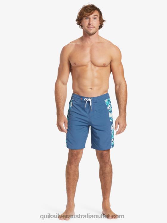 Quiksilver Men Waterman Cliffside Solid 19 Boardshorts H2N4B416 ensign blue