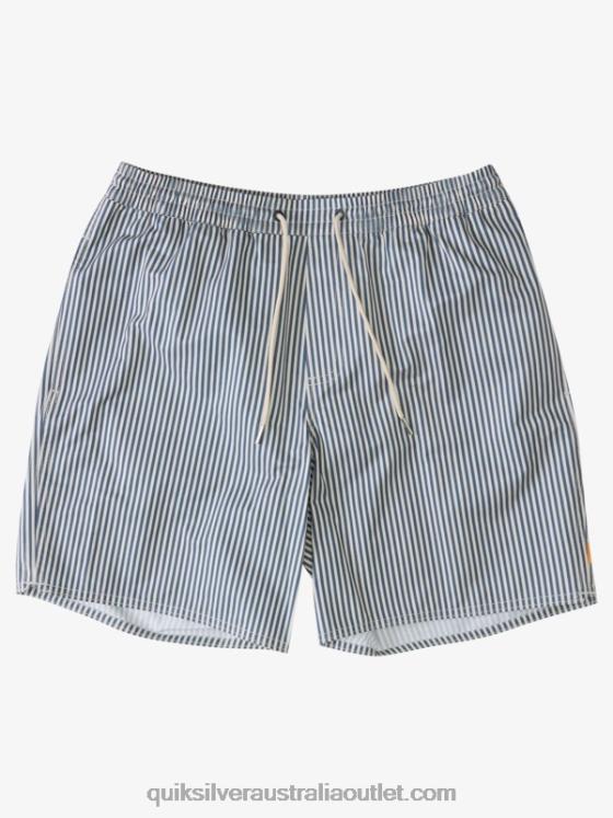 Quiksilver Men Waterman Deck Stripe 19 Volleys H2N4B1842 ensign blue deck stripe
