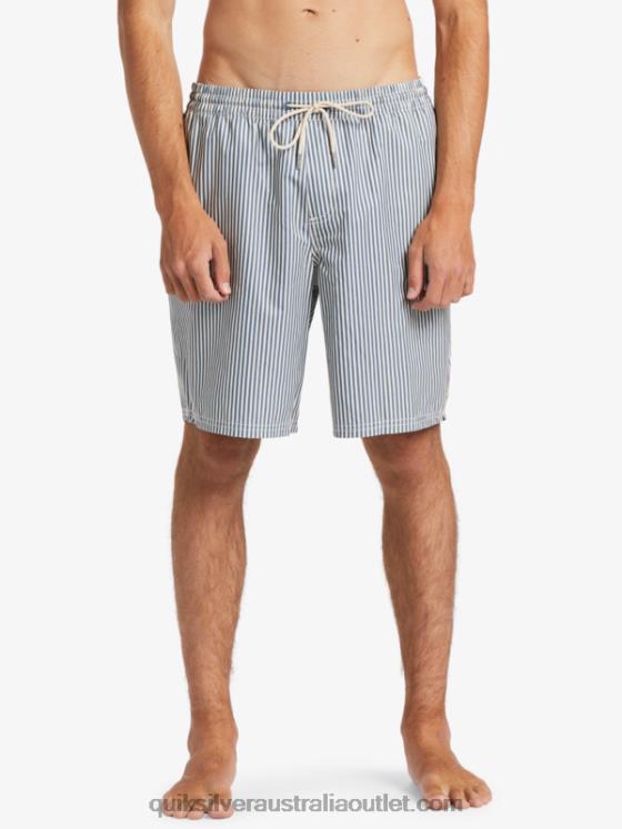 Quiksilver Men Waterman Deck Stripe 19 Volleys H2N4B1842 ensign blue deck stripe