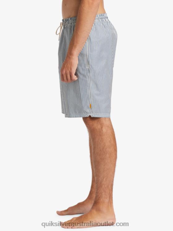 Quiksilver Men Waterman Deck Stripe 19 Volleys H2N4B1842 ensign blue deck stripe