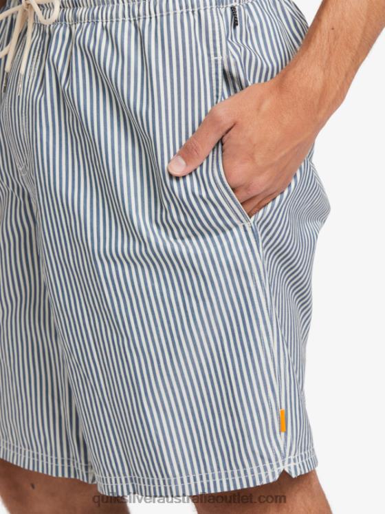 Quiksilver Men Waterman Deck Stripe 19 Volleys H2N4B1842 ensign blue deck stripe