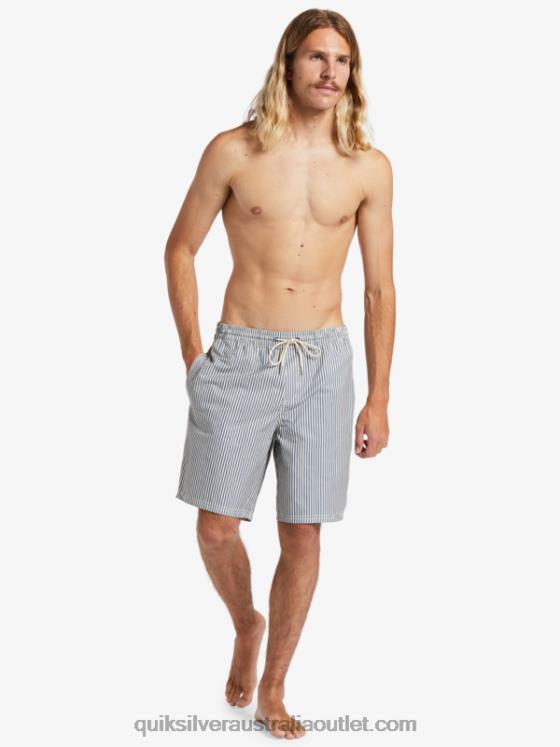 Quiksilver Men Waterman Deck Stripe 19 Volleys H2N4B1842 ensign blue deck stripe