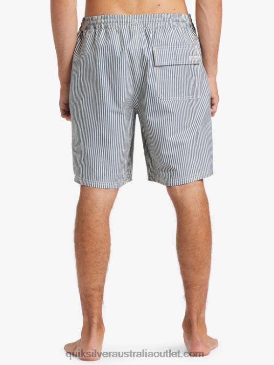 Quiksilver Men Waterman Deck Stripe 19 Volleys H2N4B1842 ensign blue deck stripe