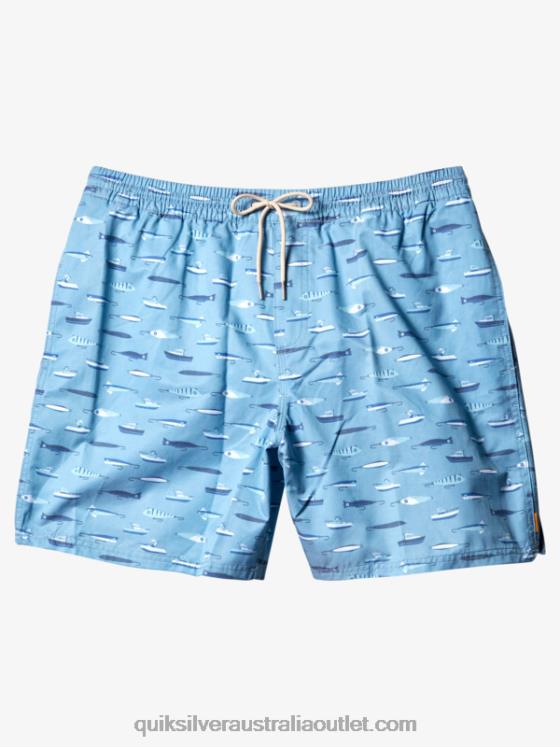 Quiksilver Men Waterman Drag Week 17 Volleys H2N4B544 dusk blue drag week