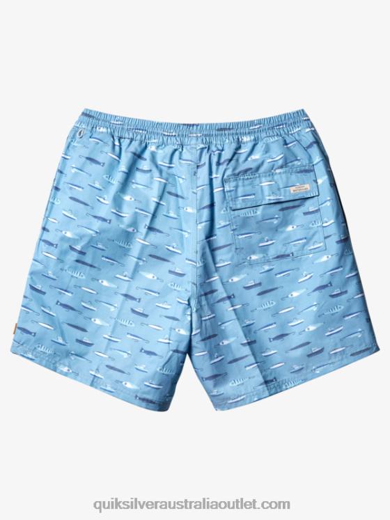 Quiksilver Men Waterman Drag Week 17 Volleys H2N4B544 dusk blue drag week