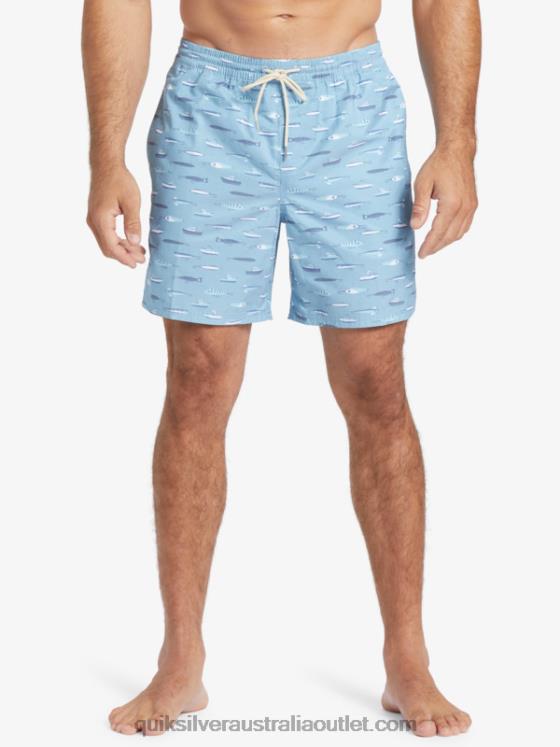 Quiksilver Men Waterman Drag Week 17 Volleys H2N4B544 dusk blue drag week