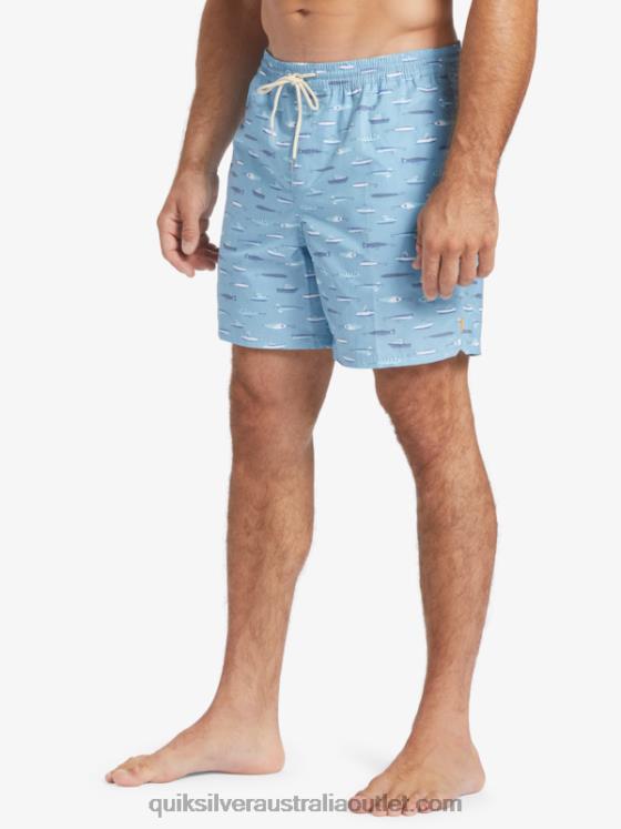 Quiksilver Men Waterman Drag Week 17 Volleys H2N4B544 dusk blue drag week