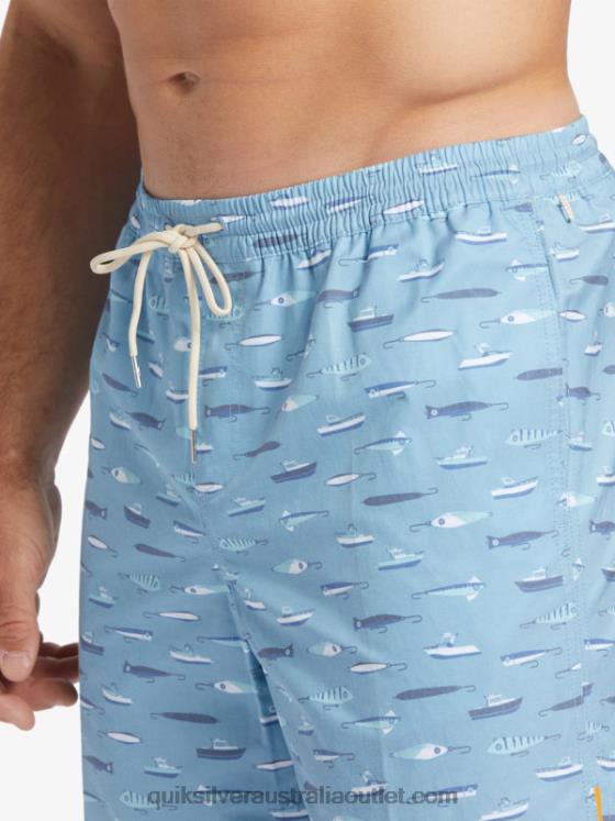 Quiksilver Men Waterman Drag Week 17 Volleys H2N4B544 dusk blue drag week