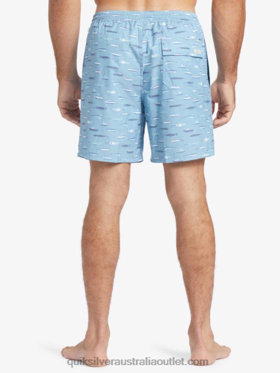 Quiksilver Men Waterman Drag Week 17 Volleys H2N4B544 dusk blue drag week