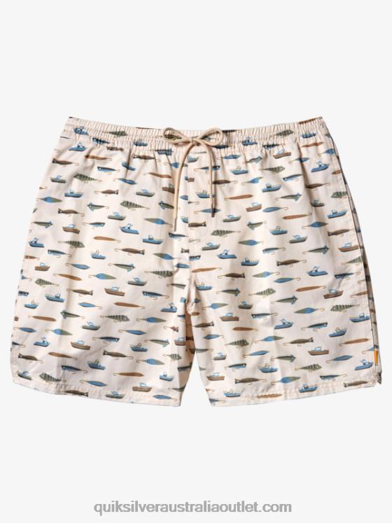 Quiksilver Men Waterman Drag Week 17 Volleys H2N4B545 tea drag week v