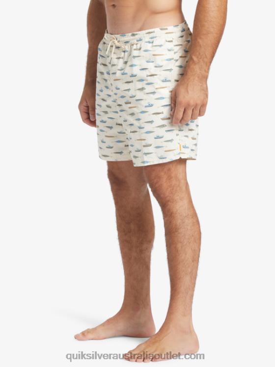 Quiksilver Men Waterman Drag Week 17 Volleys H2N4B545 tea drag week v