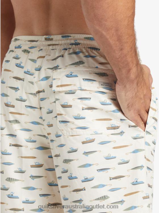 Quiksilver Men Waterman Drag Week 17 Volleys H2N4B545 tea drag week v