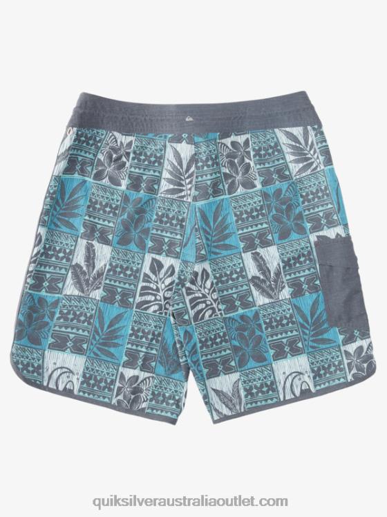 Quiksilver Men Waterman Leaf Boxes Scallop 20 Boardshorts H2N4B1299 capri breeze leaf bs